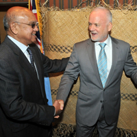 UN Secretary General celebrates with Fiji
